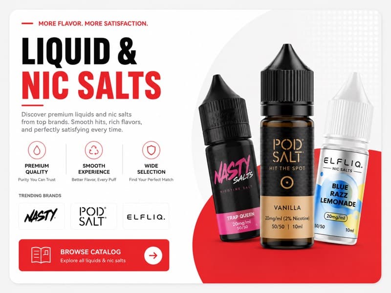E-Liquids & Nic Salts in Mumbai